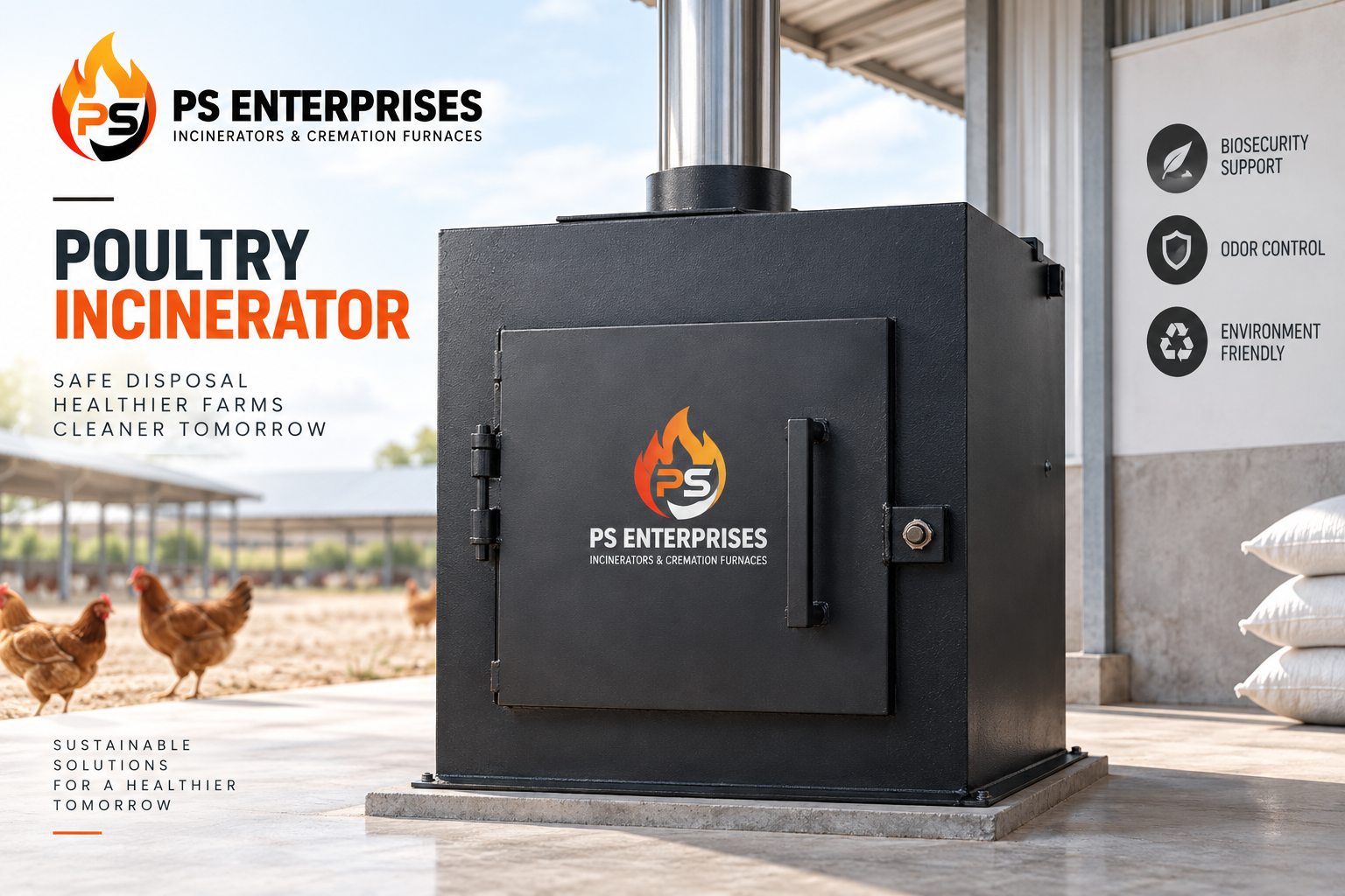 Poultry waste incinerator demo image